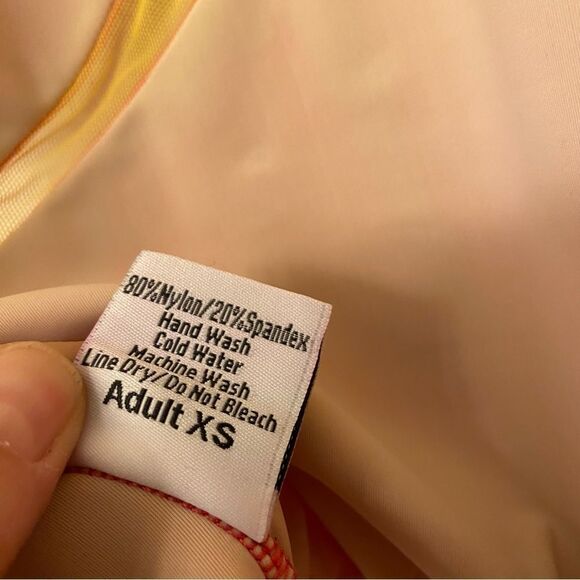 LA dance custom Solo neon pink yellow mesh cutout leotard bedazzled bling XSA - Picture 7 of 10